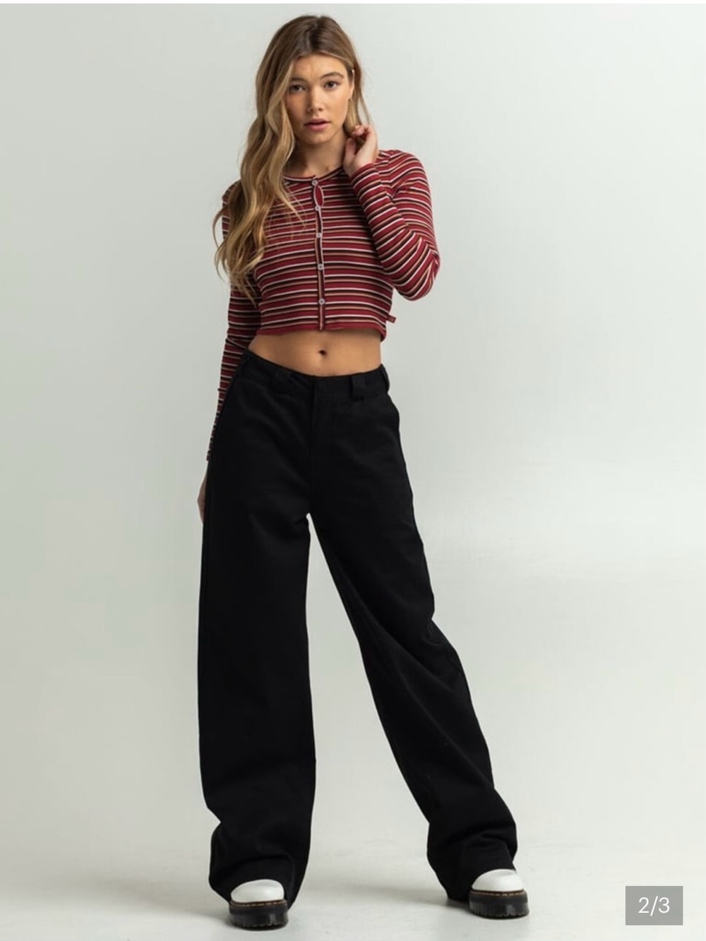 Dickies Women's Wide Leg Pants - Black